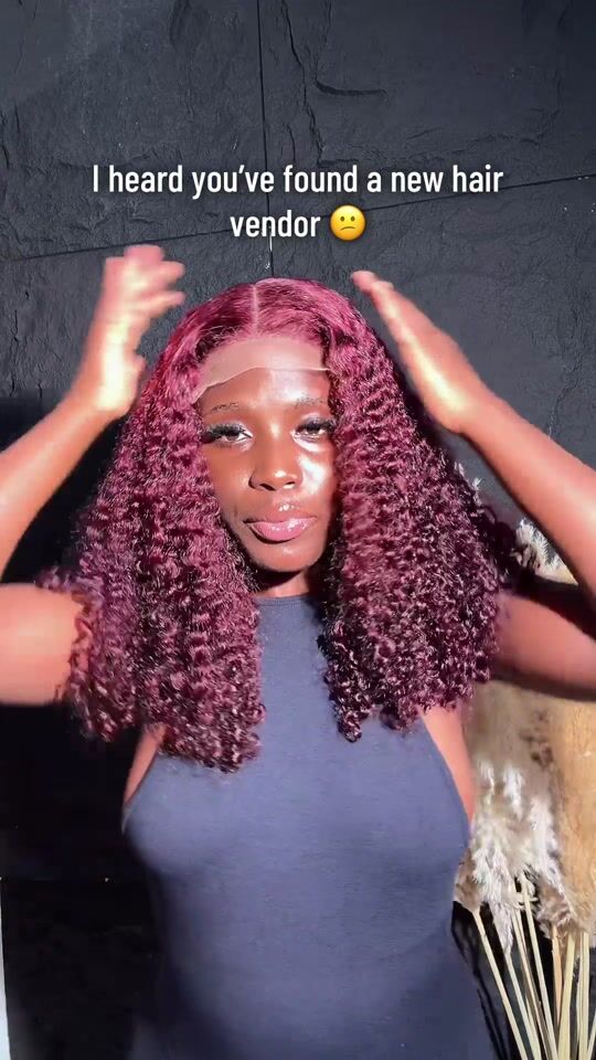 18inches pixie curls (burgundy)
